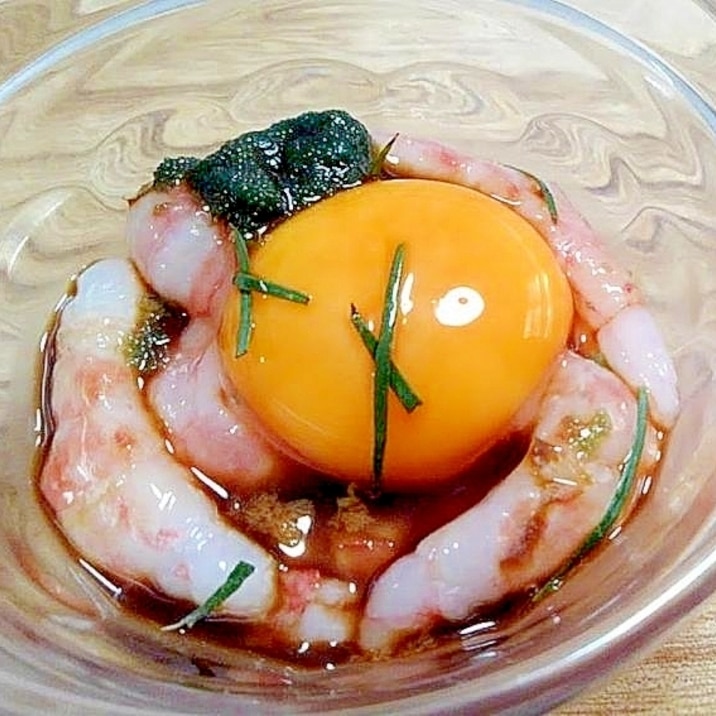 子持ち甘エビのごま醤油と黄身のユッケ風 W レシピ 作り方 By かんたんれぴこ 楽天レシピ 子持ち甘エビのごま醤油と黄身のユッケ風 W レシピ 作り方 By かんたんれぴこ 楽天レシピ